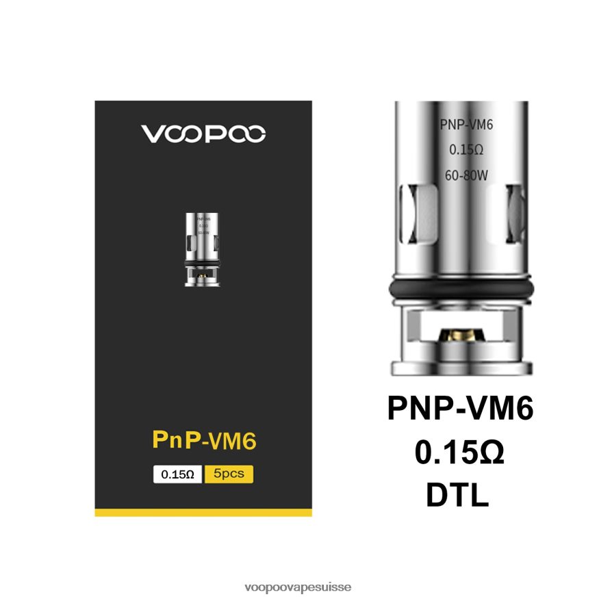 VOOPOO Vape Prix - VOOPOO PNP bobines (5 pièces) pnp-c1 2R828J584