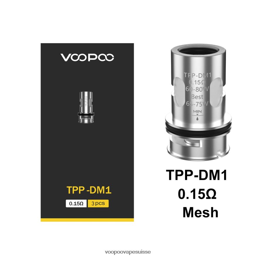 VOOPOO Vape Price - VOOPOO TPP bobines (3 pièces) tpp-dm1 2R828J585