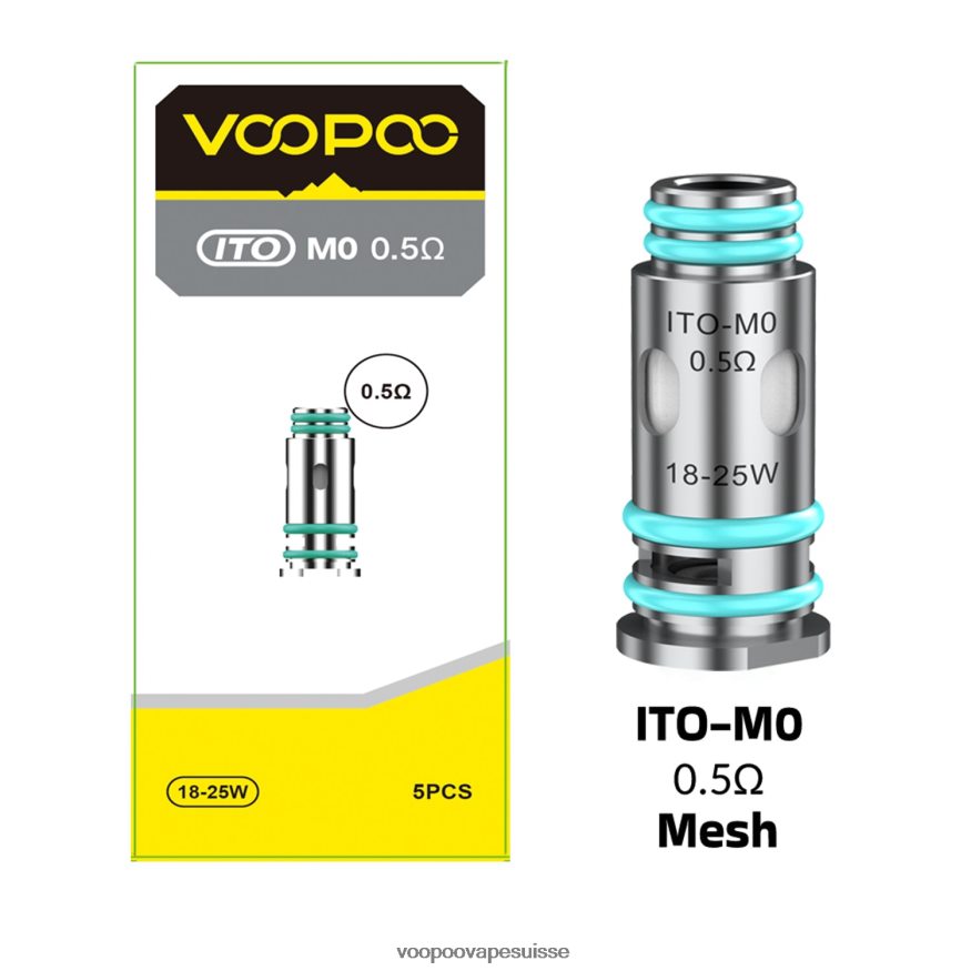 VOOPOO Vape Coil Suisse - VOOPOO ITO bobines (5 pièces) ito-m0 2R828J586