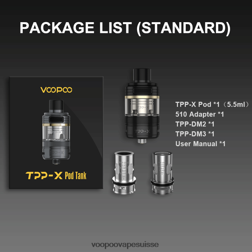 VOOPOO Vape Prix - VOOPOO TPP X réservoir à dosettes arc-en-ciel 2R828J514