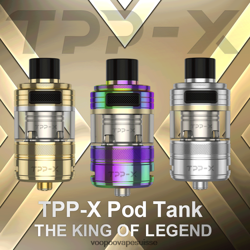 VOOPOO Vape Prix - VOOPOO TPP X réservoir à dosettes arc-en-ciel 2R828J514