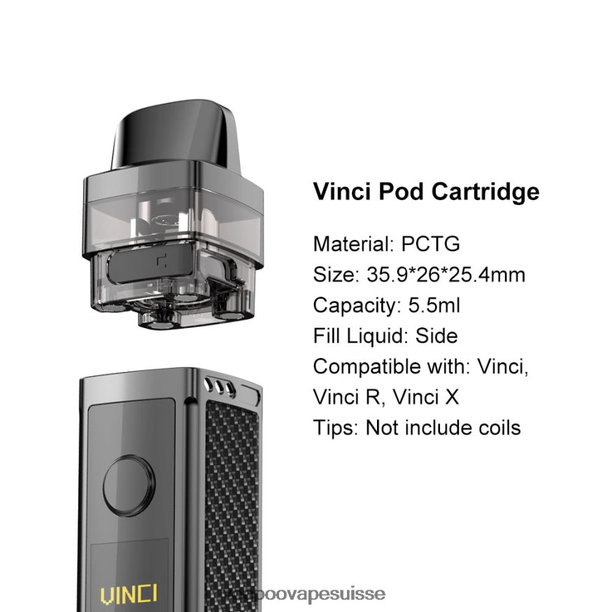 VOOPOO Vape Prix - VOOPOO VINCI REPLACEMENT POD (2 pièces) noir 2R828J554