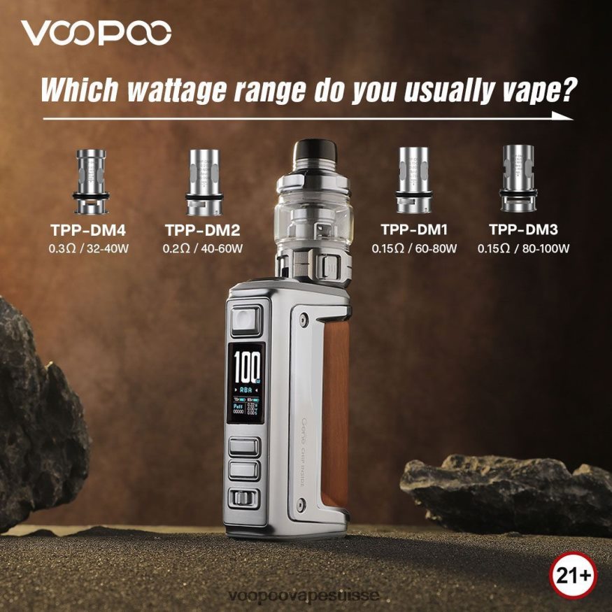 VOOPOO Suisse - VOOPOO ARGUS GT II kit de réservoir graphite 2R828J1