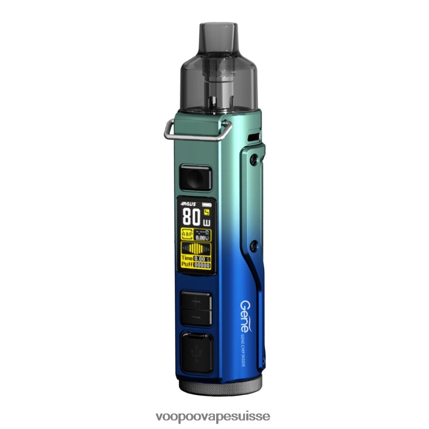 VOOPOO Suisse - VOOPOO ARGUS PRO kit de modules de dosettes bleu vert 2R828J31
