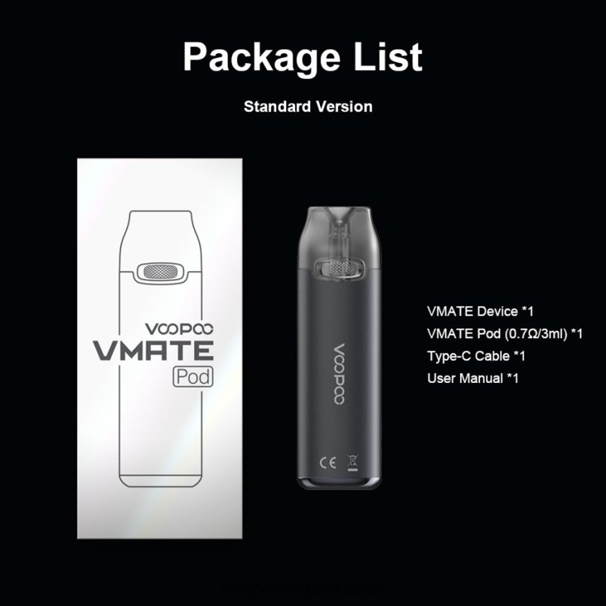 VOOPOO Vape Pen Suisse - VOOPOO VMATE kit de dosettes vert 2R828J419