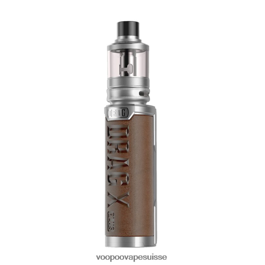 VOOPOO Suisse - VOOPOO DRAG X PLUS Edition Professionnelle argent + marron rétro 2R828J281
