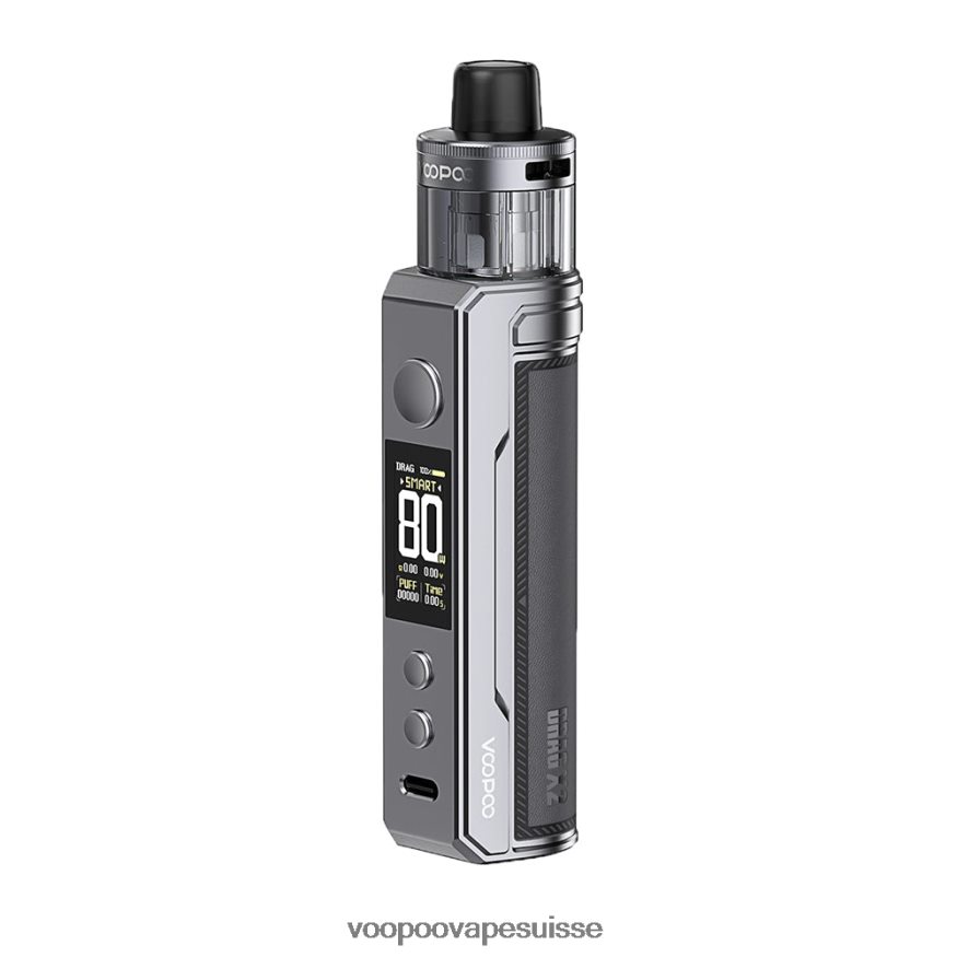 VOOPOO Vape Berne - VOOPOO DRAG X2 mod de capsule métal gris 2R828J233