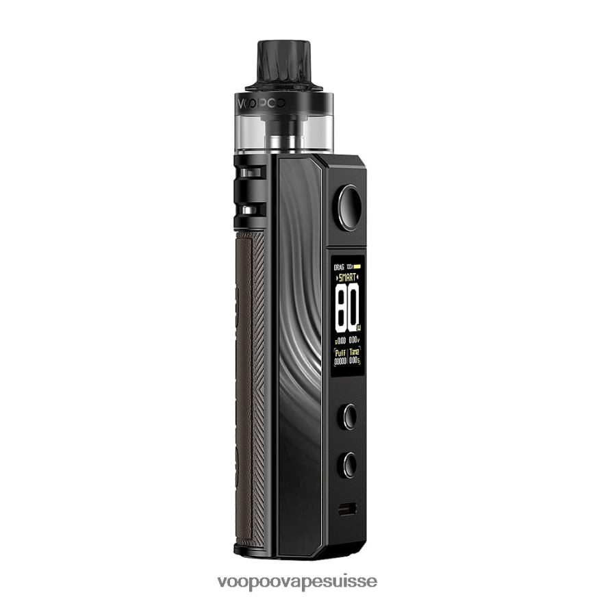 VOOPOO Vape Coil Suisse - VOOPOO DRAG H80S kit de dosettes obsidienne noire 2R828J246