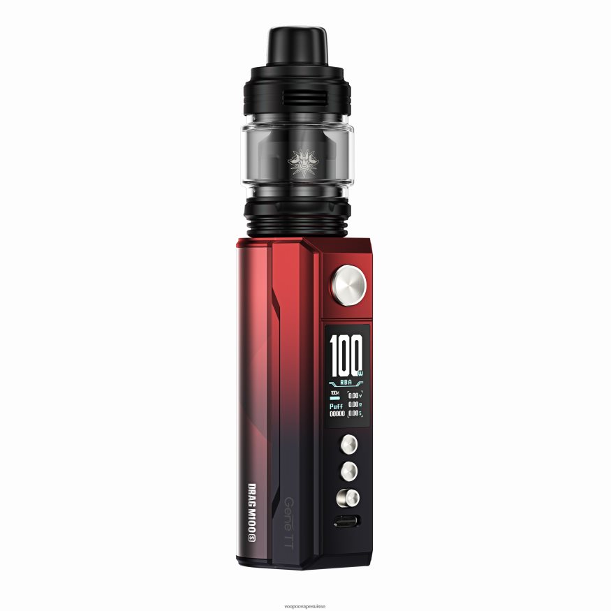 VOOPOO Vape Coil Suisse - VOOPOO DRAG M100S dispositif de module rouge noir 2R828J276
