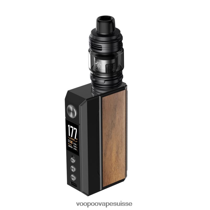 VOOPOO Vape Suisse - VOOPOO DRAG 4 trousse noir + noyer 2R828J162