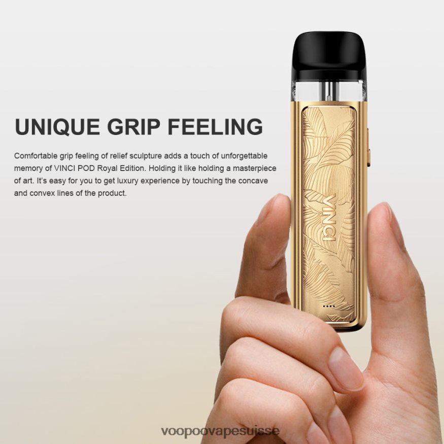 VOOPOO Vape Berne - VOOPOO VINCI POD édition royale feuille d\'or 2R828J343