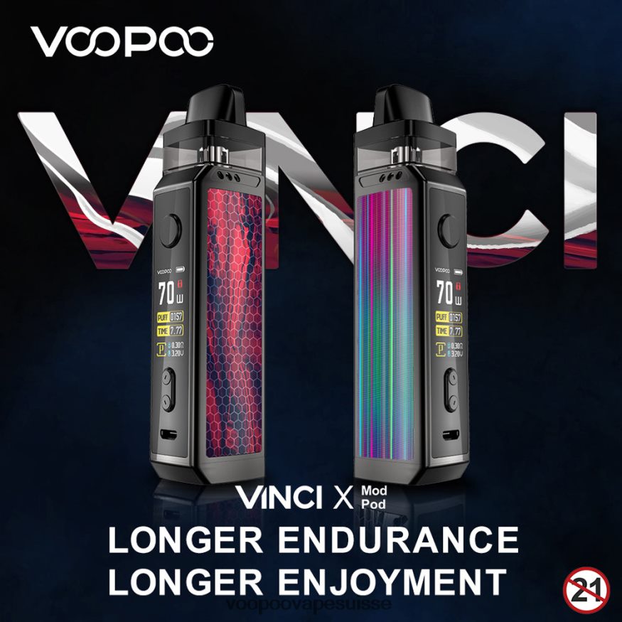VOOPOO Vape Coil Suisse - VOOPOO VINCI X kit de module de mod fibre de carbone 2R828J346