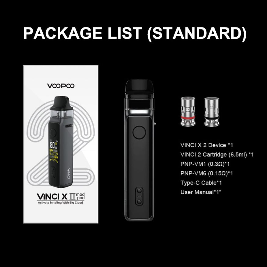 VOOPOO Vape Pods Suisse - VOOPOO VINCI X 2 trousse fibre de carbone 2R828J347